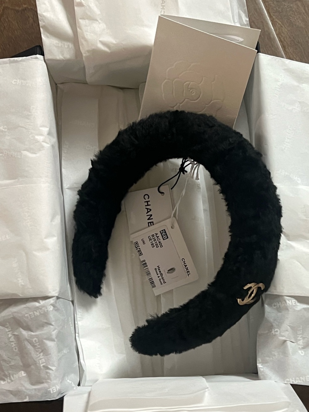 Chanel 26B black headband